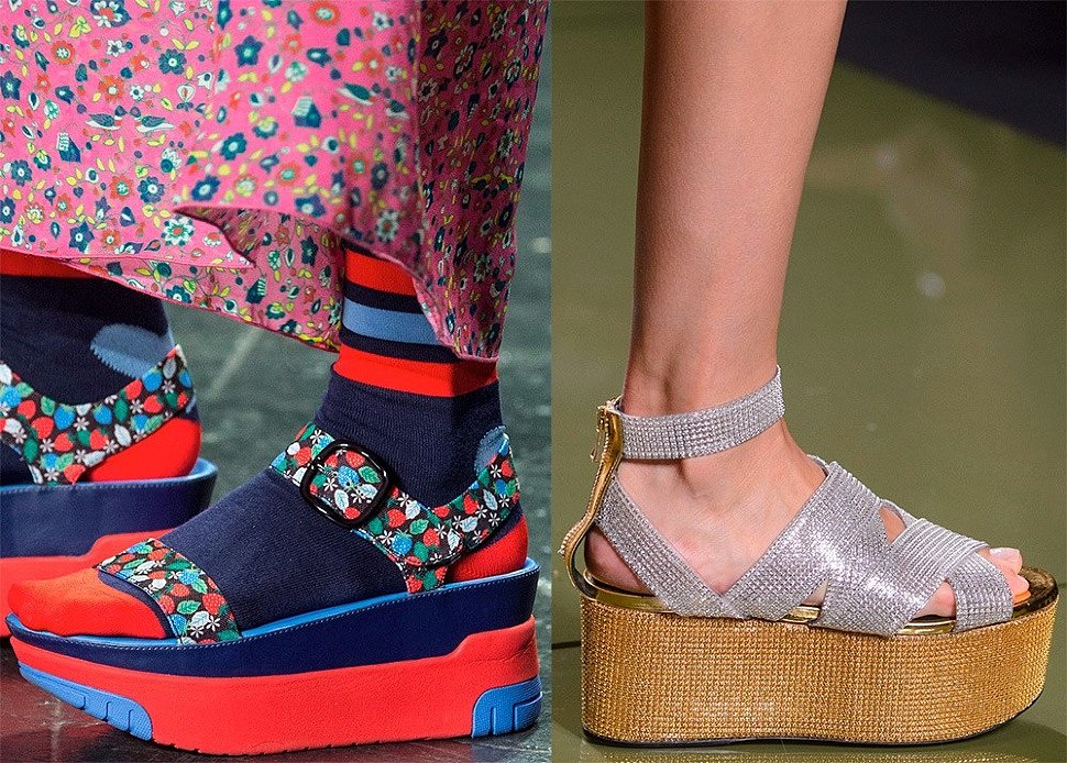 Женская обувь на платформе