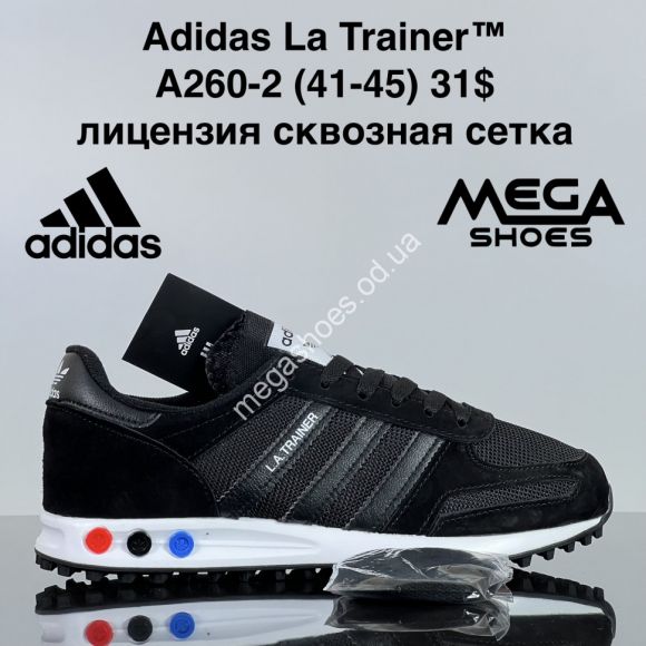 Мужская обувь - Мужские кроссовки Adidas La Trainer™ лицензия, сквозная сетка A260-2 ZS - купить оптом в Одессе