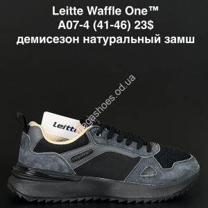 Мужские кроссовки Leitte Waffle One™ демисезон, натуральный замш A07-4 NA