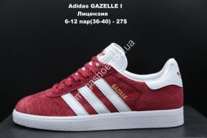 Кроссовки Adidas GAZELLE I лицензия Red/White LV