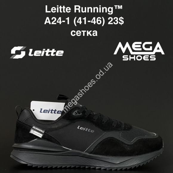 Мужская обувь - Мужские кроссовки Leitte Running™ сетка A24-1 NA - купить оптом в Одессе
