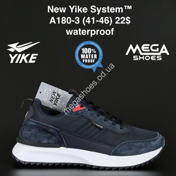 Мужская обувь - Мужские кроссовки New Yike System™ waterproof A180-3 AN - купить оптом в Одессе Мужская обувь - Мужские кроссовки New Yike System™ waterproof A180-3 AN - купить оптом в Одессе