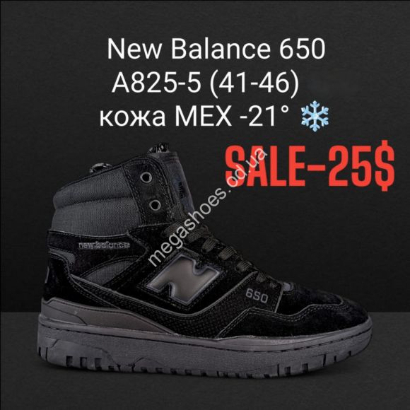 Мужская обувь - Мужские кроссовки New Balance 650 кожа мех -21° A825-5 FL - купить оптом в Одессе Мужская обувь - Мужские кроссовки New Balance 650 кожа мех -21° A825-5 FL - купить оптом в Одессе