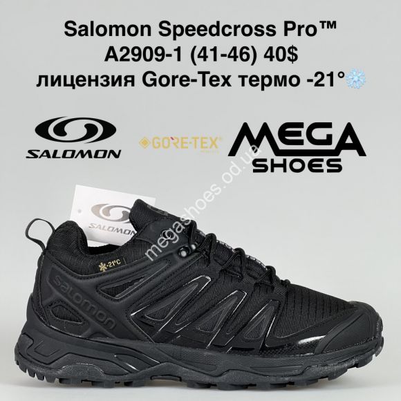 Мужская обувь - Мужские кроссовки Salomon Speedcross Pro™ лицензия Gore-Tex термо -21° A2909-1 BH - купить оптом в Одессе