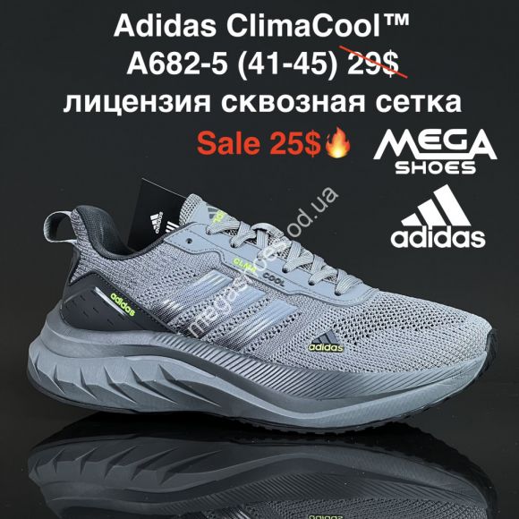 Мужская обувь - Мужские кроссовки Adidas ClimaCool™ лицензия, сквозная сетка A682-5 FL - купить оптом в Одессе