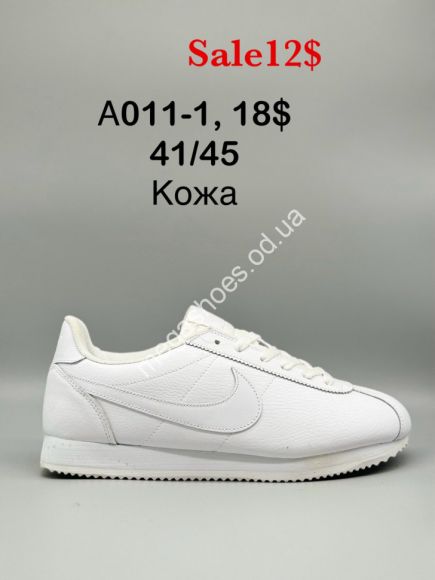 Мужская обувь - Мужские кроссовки Nike Cortez кожа A011-1 SP - купить оптом в Одессе