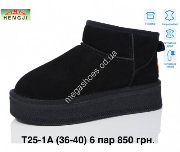 Женская обувь - Угги зима Hengji T25-1A HG - купить оптом в Одессе Женская обувь - Угги зима Hengji T25-1A HG - купить оптом в Одессе
