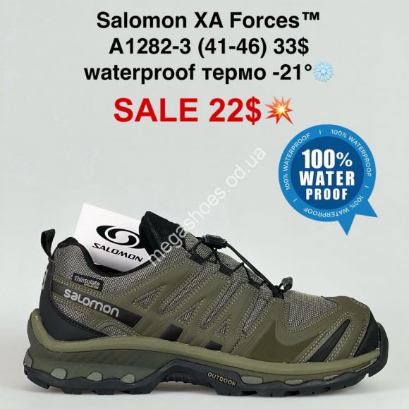 Мужская обувь - Мужские кроссовки Salomon XA Forces™ лицензия, waterproof, термо -21° A1282-3 FL - купить оптом в Одессе