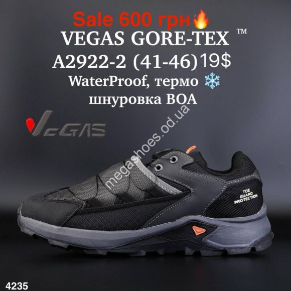Мужская обувь - Мужские кроссовки Supo Vegas Gore-Tex™ Waterproof, термо, шнуровка BOA A2922-2 ER - купить оптом в Одессе