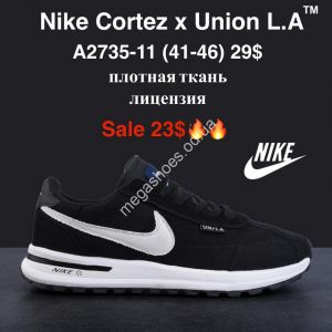 Мужские кроссовки Nike Cortez x Union L.A™ плотная ткань, лицензия A2735-11 MG