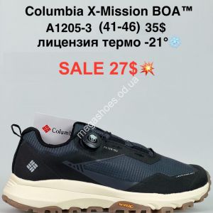 Мужские кроссовки Columbia X-Mission BOA™ лицензия, термо -21° A1205-3 FL Мужские кроссовки Columbia X-Mission BOA™ лицензия, термо -21° A1205-3 FL