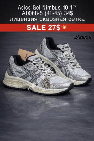 Мужские кроссовки Asics Gel-Nimbus 10.1 лицензия, сетка A0068-5 FL Мужские кроссовки Asics Gel-Nimbus 10.1 лицензия, сетка A0068-5 FL