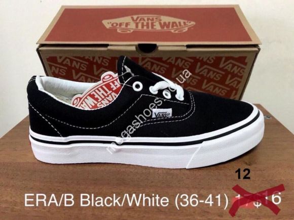 Женская обувь - Кеды Vans ERA/B Black/White FB - купить оптом в Одессе
