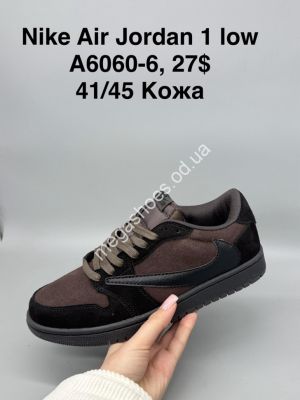 Мужские кроссовки Nike Air Jordan 1 Low кожа A6060-6 SP