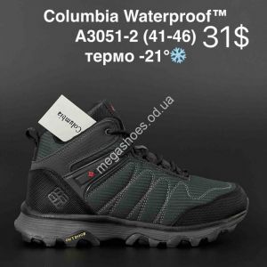 Мужские кроссовки Columbia Waterproof термо A3051-2 AN