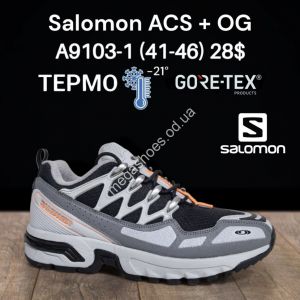 Мужские кроссовки Salomon ACS + OG ТЕРМО -21° GORE-TEX A9103-1 FT