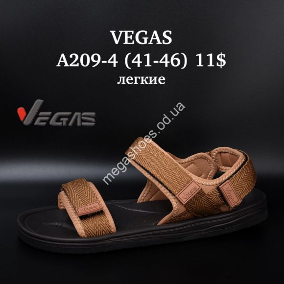 Женская обувь - Мужские босоножки Vegas лёгкие A209-4 SU - купить оптом в Одессе