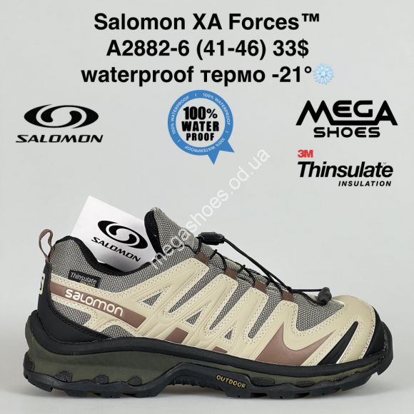 Мужская обувь - Мужские кроссовки Salomon XA Forces™ waterproof термо -21° A2882-6 BH - купить оптом в Одессе