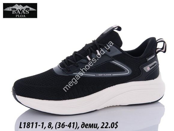 Женская обувь - Кроссовки Baas L1811-1 VS - купить оптом в Одессе Женская обувь - Кроссовки Baas L1811-1 VS - купить оптом в Одессе