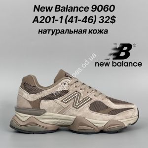Мужские кроссовки New Balance 9060 натуральная кожа A201-1 FT Мужские кроссовки New Balance 9060 натуральная кожа A201-1 FT