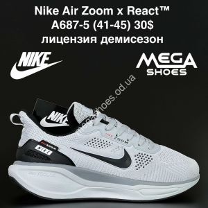 Мужские кроссовки Nike Air Zoom x React™ лицензия, демисезон A687-5 NA
