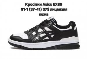 Кроссовки Asics EX89 лицензия кожа black 01-1 CP