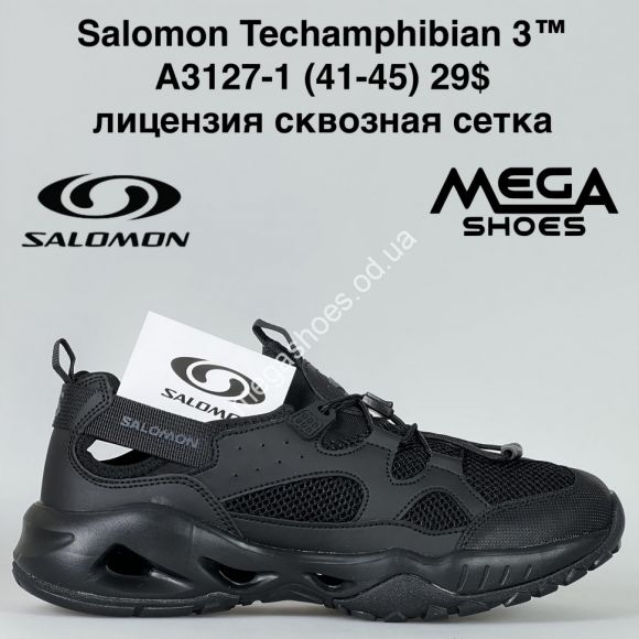 Мужская обувь - Мужские кроссовки Salomon Techamphibian 3™ лицензия, сквозная сетка A3127-1 BH - купить оптом в Одессе