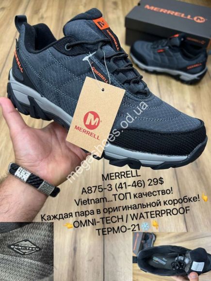 Мужская обувь - Мужские кроссовки Merrell Waterproof термо A875-3 MX - купить оптом в Одессе