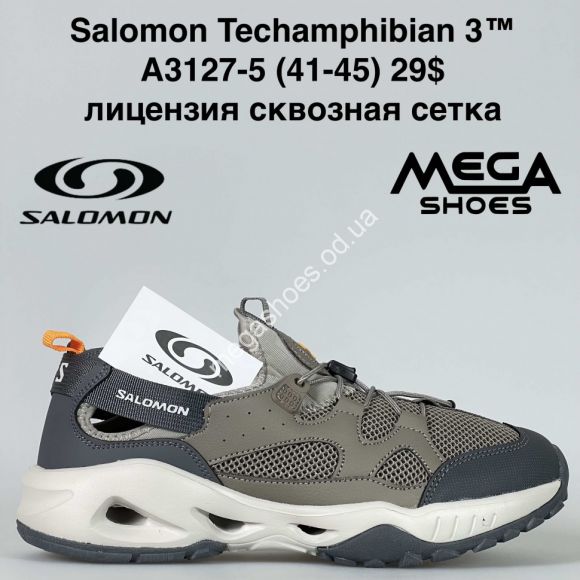 Мужская обувь - Мужские кроссовки Salomon Techamphibian 3™ лицензия, сквозная сетка A3127-5 BH - купить оптом в Одессе