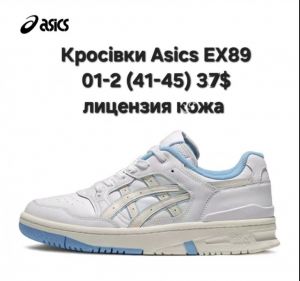 Мужские кроссовки Asics EX89 лицензия кожа white 01-2 CP