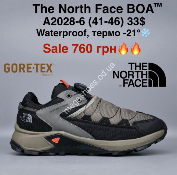 Мужская обувь - Мужские кроссовки The North Face BOA Waterproof, термо -21° A2028-6 MG - купить оптом в Одессе