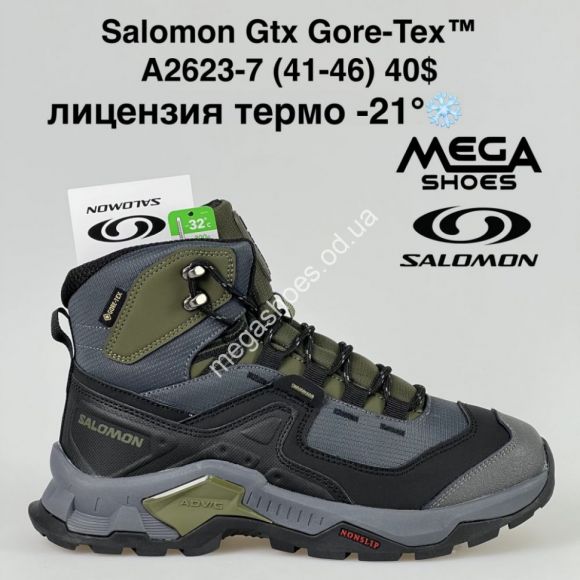 Мужская обувь - Мужские кроссовки Salomon GTX Gore-Tex термо A2623-7 BH - купить оптом в Одессе Мужская обувь - Мужские кроссовки Salomon GTX Gore-Tex термо A2623-7 BH - купить оптом в Одессе