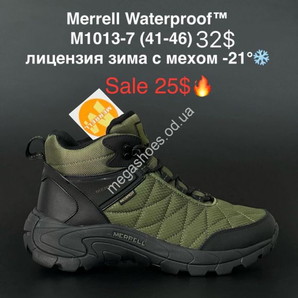 Мужская обувь - Мужские ботинки Merrell Waterproof™ лицензия зима с мехом -21° M1013-7 KL - купить оптом в Одессе Мужская обувь - Мужские ботинки Merrell Waterproof™ лицензия зима с мехом -21° M1013-7 KL - купить оптом в Одессе