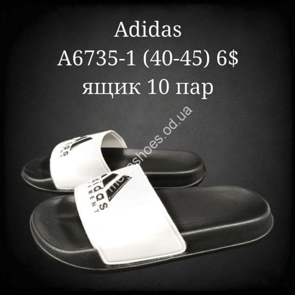 Мужская обувь - Мужские шлепанцы Adidas A6735-1 FT - купить оптом в Одессе