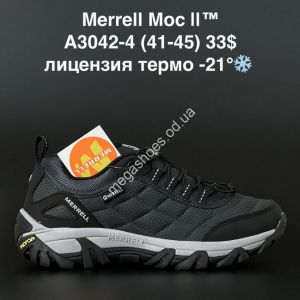 Мужские кроссовки Merrell Moc II термо A3042-4 AN