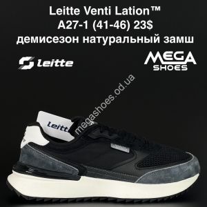 Мужские кроссовки Leitte Venti Lation™ демисезон, натуральный замш AA27-1 NA