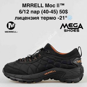Мужские кроссовки MERRELL Moc II™ лицензия термо -21° Black/Orange GS