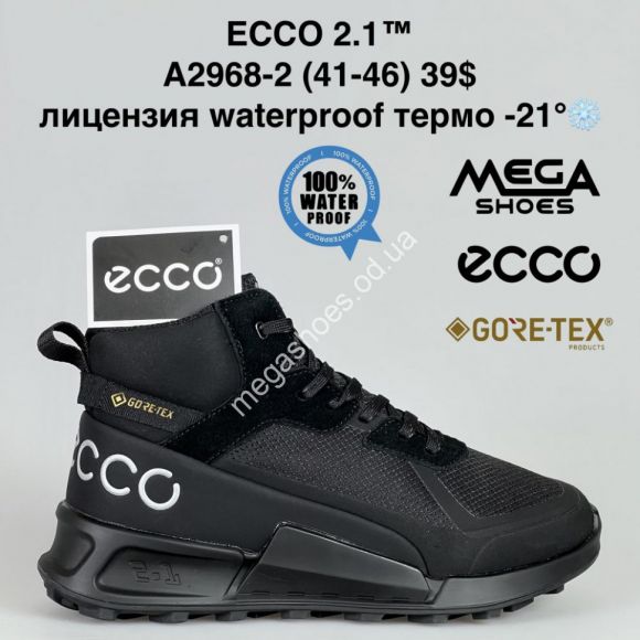 Мужская обувь - Мужские кроссовки ECCO 2.1™ лицензия waterproof термо -21° A2968-2 BH - купить оптом в Одессе