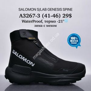 Мужские кроссовки Salomon S/Lab Genesis Spine WaterProof, термо -21°, зима с мехом A3267-3 SU