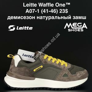 Мужские кроссовки Leitte Waffle One™ демисезон, натуральный замш A07-1 NA