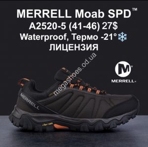 Мужские кроссовки MERRELL Moab SPD™ Waterproof, термо -21° лицензия A2520-5 MG Мужские кроссовки MERRELL Moab SPD™ Waterproof, термо -21° лицензия A2520-5 MG