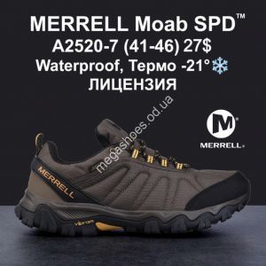 Мужские кроссовки MERRELL Moab SPD™ Waterproof, термо -21° лицензия A2520-7 SU Мужские кроссовки MERRELL Moab SPD™ Waterproof, термо -21° лицензия A2520-7 SU