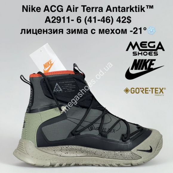 Мужская обувь - Мужские кроссовки Nike ACG Air Terra Antarktik™ лицензия waterproof термо -21° A2911-6 BH - купить оптом в Одессе