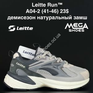 Мужские кроссовки Leitte Run™ демисезон, натуральный замш A04-2 NA