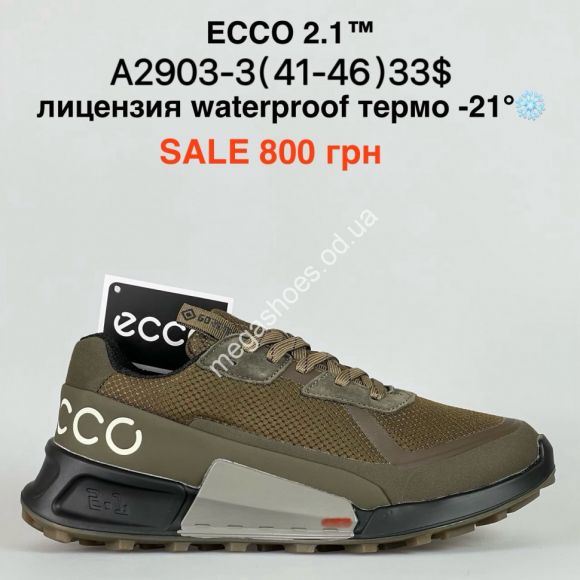 Мужская обувь - Мужские кроссовки ECCO 2.1™ лицензия waterproof термо -21° A2903-3 PT - купить оптом в Одессе