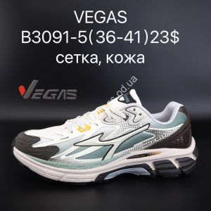 Кроссовки VEGAS сетка, кожа B3091-5 SU