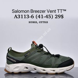 Мужские кроссовки Salomon Breezer Vent™ кожа, сетка A3113-6 SU