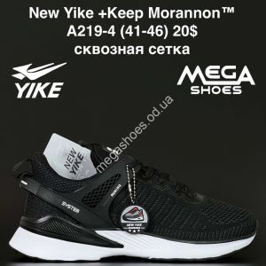 Мужские кроссовки New Yike +Keep Morannon™ сквозная сетка A219-4 AN Мужские кроссовки New Yike +Keep Morannon™ сквозная сетка A219-4 AN