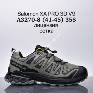 Мужские кроссовки Salomon XA PRO 3D V9 лицензия, сетка A3270-8 SU