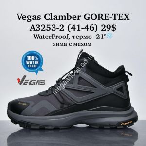 Мужские кроссовки Vegas Clamber GORE-TEX WaterProof, термо -21°, зима с мехом A3253-2 SU